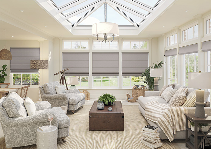 Bruschal (Blackout), Mouse Brown - Roman Blind - Image 8